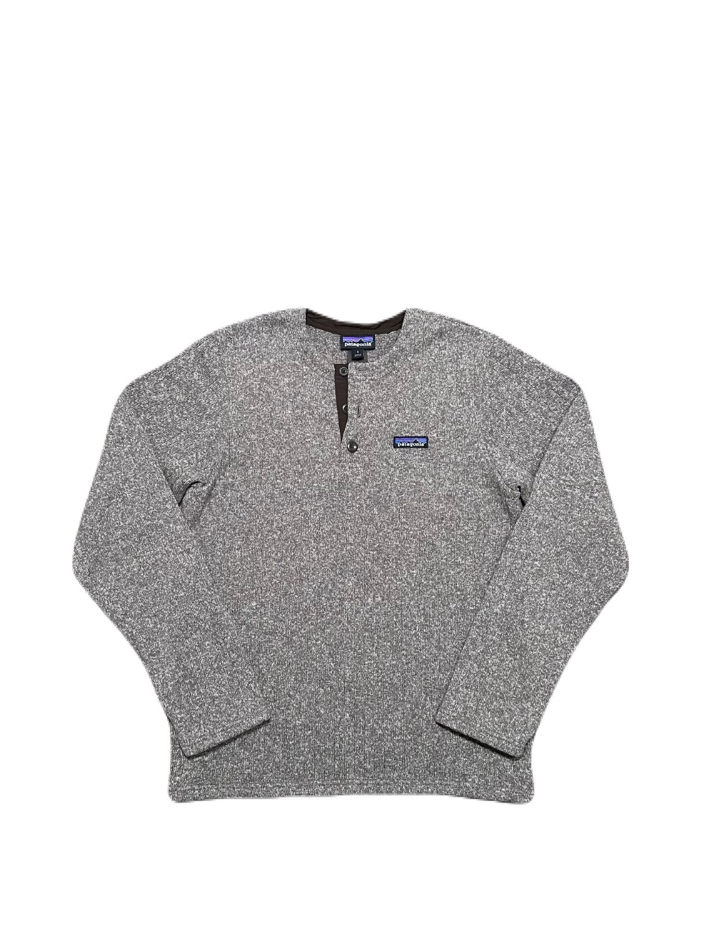 Patagonia Mens Better Sweater Henley Pullover Brown Fleece Size Small 25305